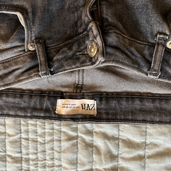 Zara Split Leg Extra Long Jeans - Picture 2 of 3